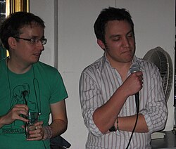 British video game journalists Ste Curran, Jim Rossignol