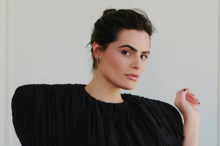 Nava Mau, San Antonio-born trans filmmaker, captured in a poised portrait for a Galore magazine interview.