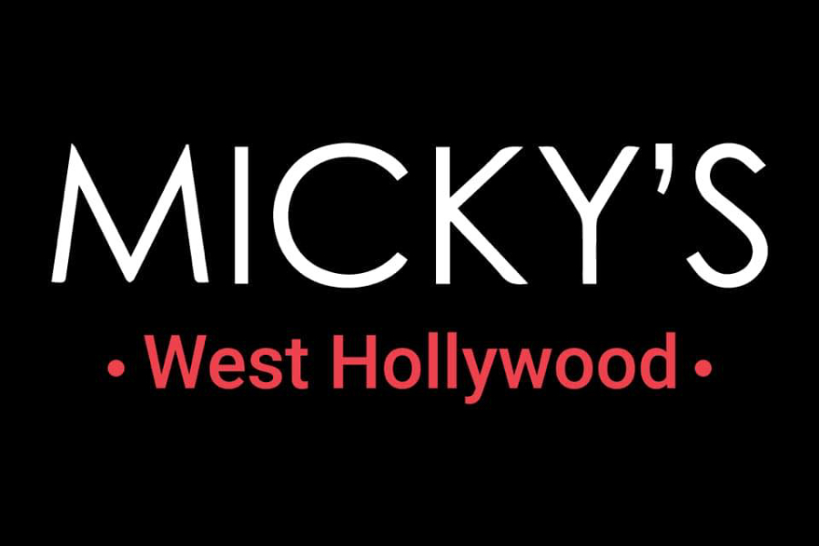 The official Micky’s West Hollywood logo in black and red.