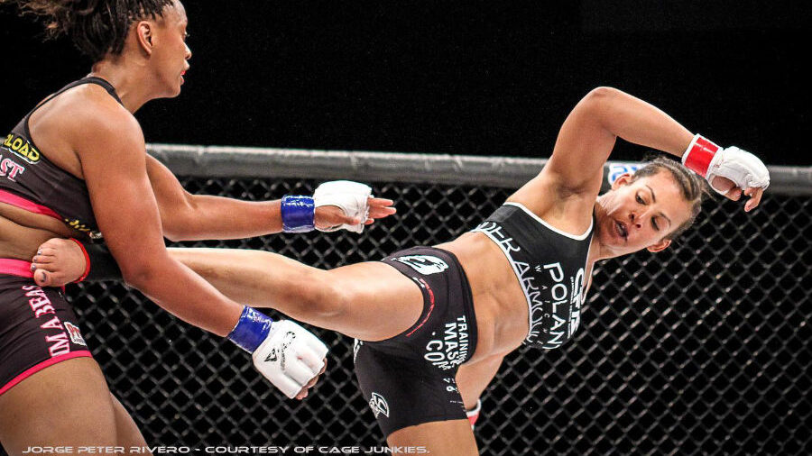 an MMA fight with a trans and TERF athletes