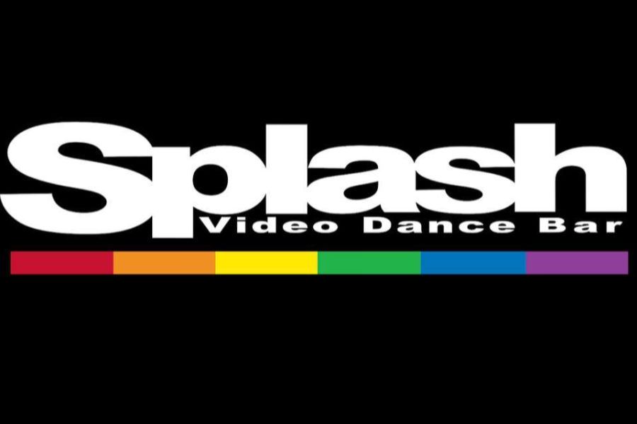 Splash Video Dance Bar logo on a black background with a rainbow bar.