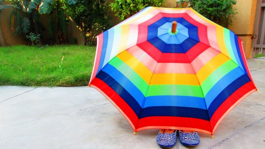 rainbow umbrella